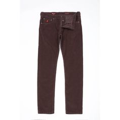 PANTALON VELOURS MARRON FONCE
