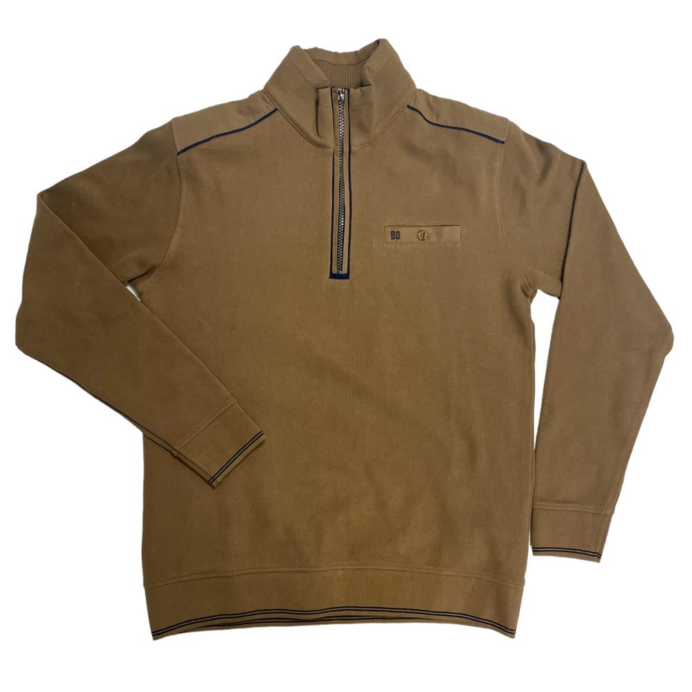 PULL COL ZIPPE BEIGE