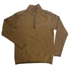 PULL COL ZIPPE BEIGE