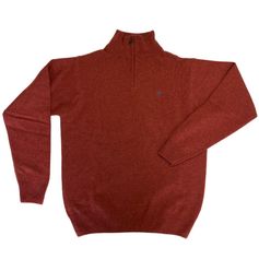 PULL COL ZIPPE ROUILLE