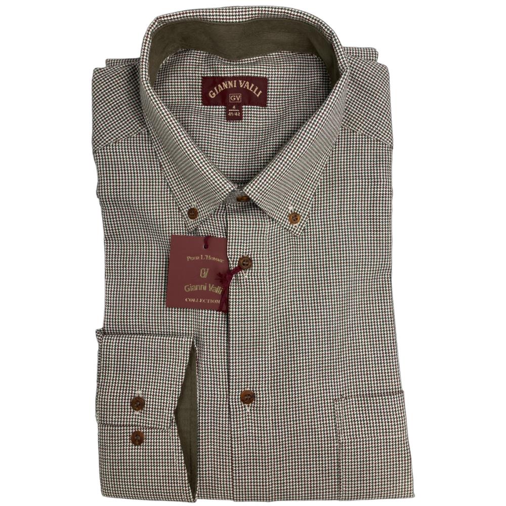 CHEMISES CHEVRONS KAKI