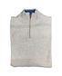 PULL COL ZIPPE BEIGE CHINE