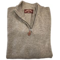 PULL FEMME LAUREN COL ZIP BEIGE