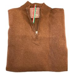 PULL FEMME LAUREN COL ZIP CHOCOLAT