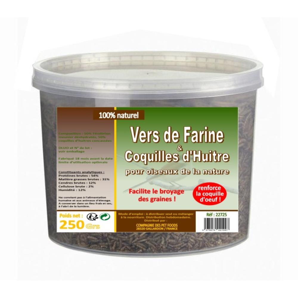 VERS FARINE/COQUILLES HUITRES 250G