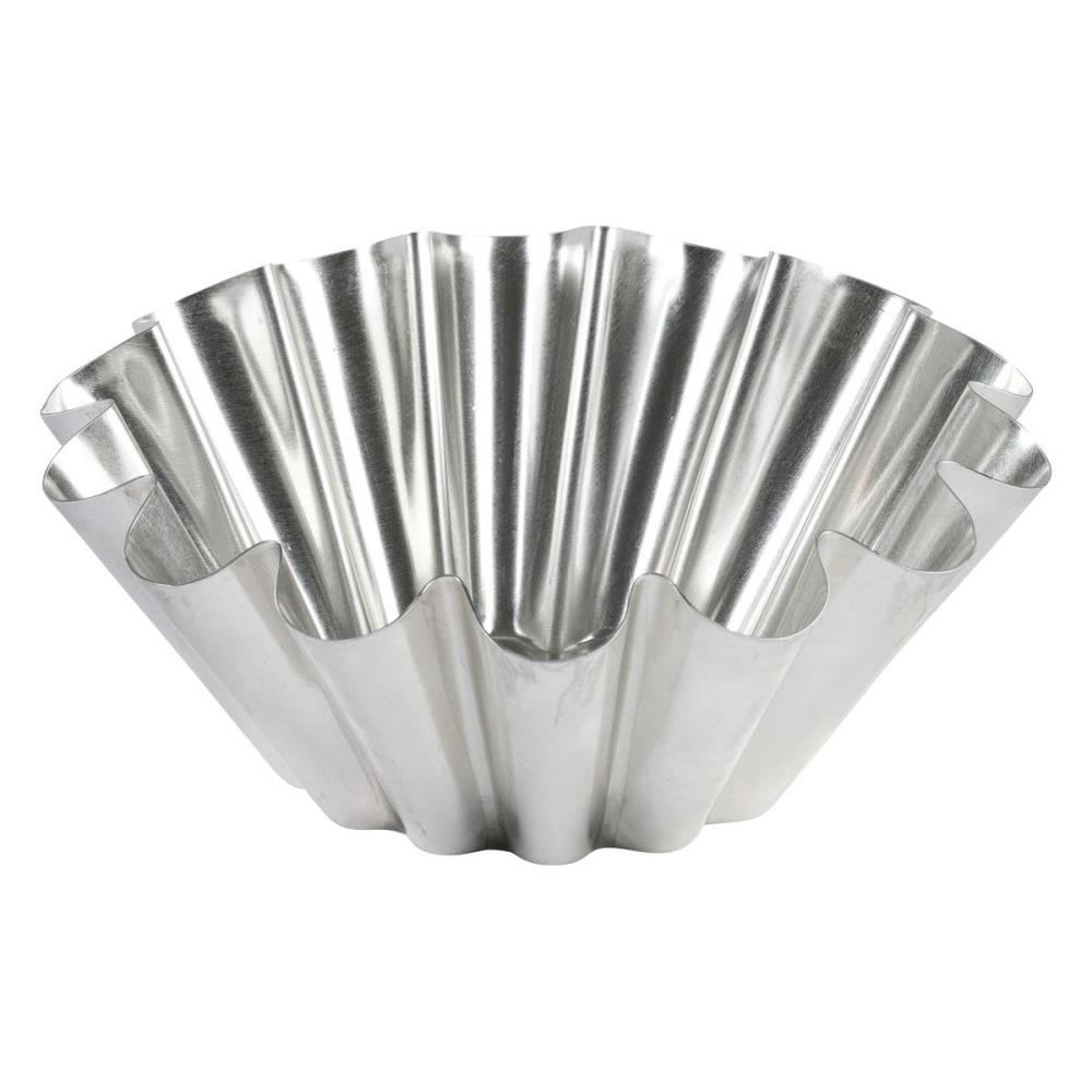 MOULE A BRIOCHE GROSSES CÔTES EN FER BLANC