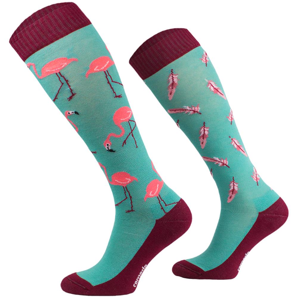 CHAUSSETTES FUN FLAMAND ROSE BLEU