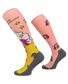 CHAUSSETTES FUN LICORNE ROSE
