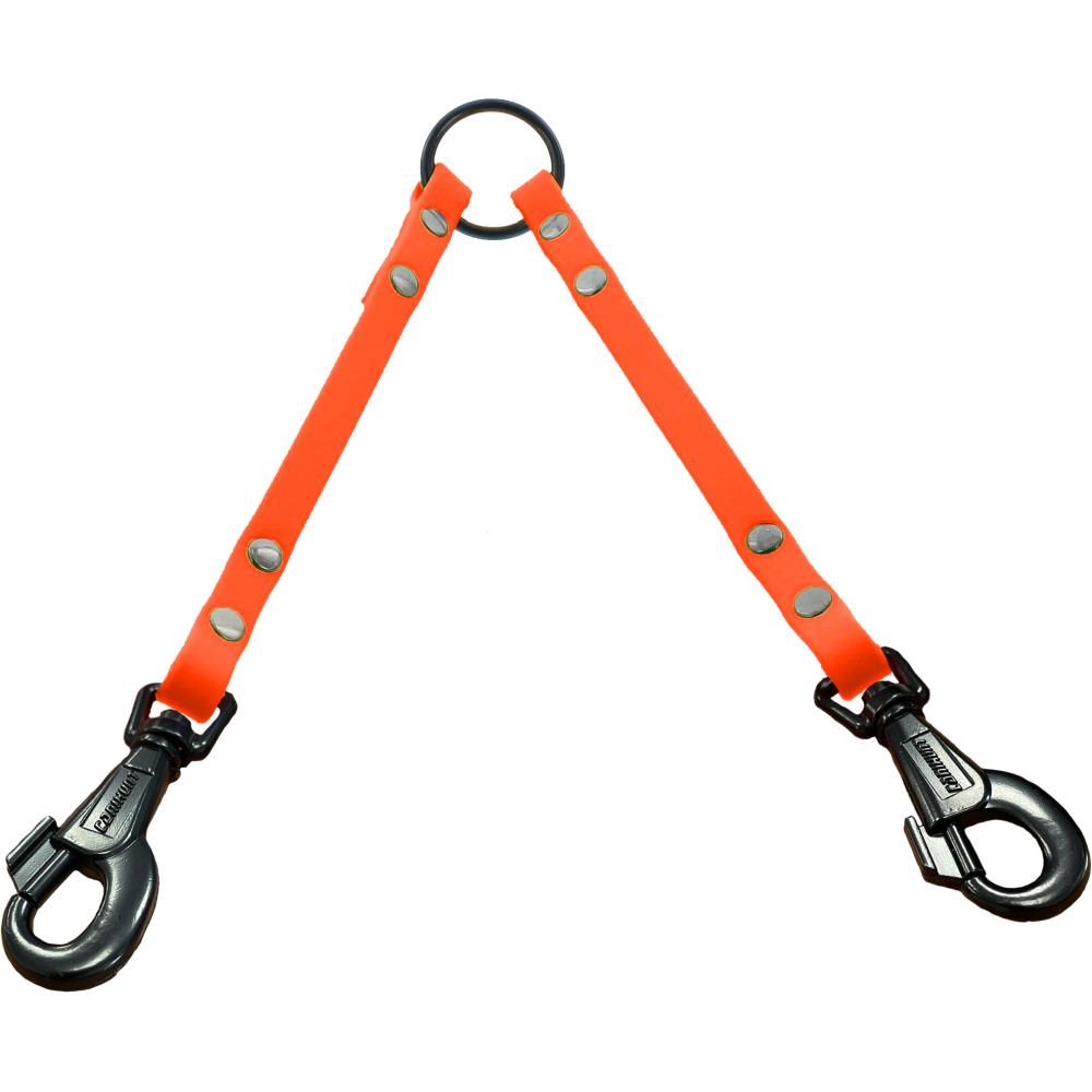 ACCOUPLE PVC XTREME 2 CHIENS ORANGE