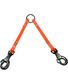 ACCOUPLE PVC XTREME 2 CHIENS ORANGE