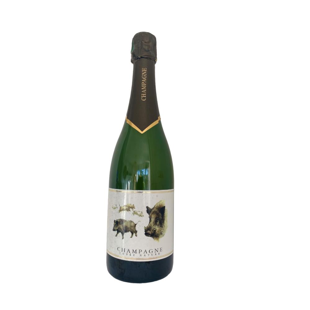 BOUTEILLE DE CHAMPAGNE SANGLIER