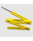 METRE PLIANT A TIRETTE JAUNE