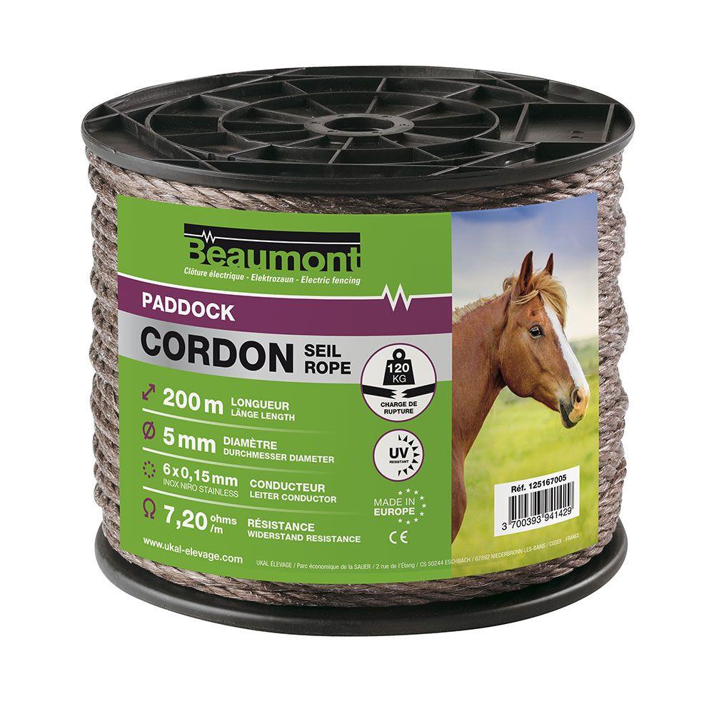 CORDON 5MM MARRON PADDOCK 200M