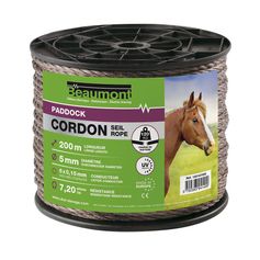 CORDON 5MM MARRON PADDOCK 200M
