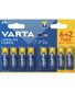 PILE AA/LR06 LONGLIFE POWER 6+2GRATUIT