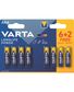 PILE AAA/LR03 LONGLIFE POWER 6+2GRATUIT
