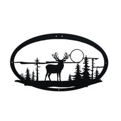 CADRE DECO CERF WELCOME 50X35 CM