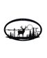 CADRE DECO CERF WELCOME 50X35 CM
