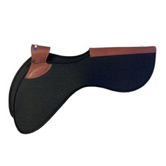 AMORTISSEUR FEUTRE NOIR/CUIR HAVANE