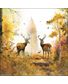 SERVIETTE FORET D'AUTOMNE AVC CERFS