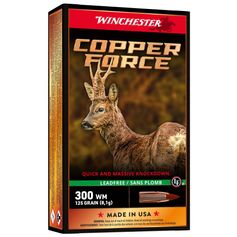 BALLES 300WM COPPER FORCE LEAD FREE 125GR