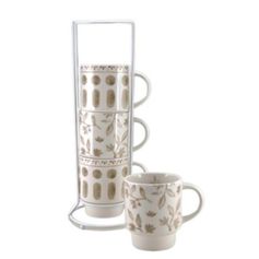 SET DE 4 MUGS SUR COLONNE AURELIE