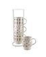 SET DE 4 MUGS SUR COLONNE AURELIE
