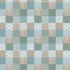 TOILE CIREE MOSAIQUE 1.40M AU METRE