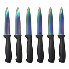 LOT DE 6 COUTEAUX A STEAK TITANE