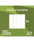 BOITE DE 4 BATTERIES RECHARGEABLES 18650 LI-ION 3.7V 1200 MAH