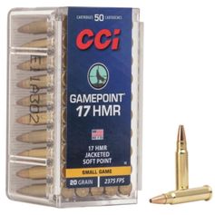 BALLES 17HMR GAMEPOINT 20GR X50