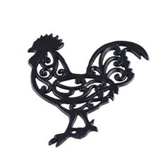 DESSOUS DE PLAT EN FONTE COQ