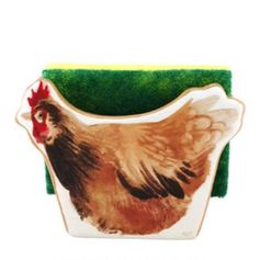 PORTE EPONGE POULE + EPONGE JEANNETTE