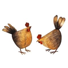 POULE EFFET BOIS GM