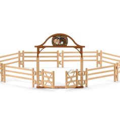 COFFRET PRÉ POUR CHEVAUX AVEC PORTAIL