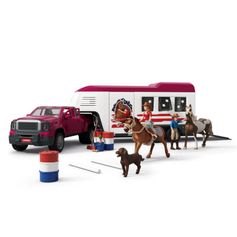 COFFRET PICK-UP ET SA GRANDE REMORQUE ÉQUESTRE