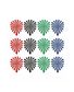 LOT 12 PLUMES DE FLECHETTES