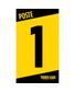 NUMERO DE POSTE BATTUE BLEU