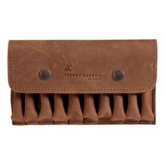 POCHETTE BALLES RAYEES CUIR