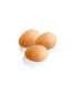 3 OEUFS EN GOMME FACTICE