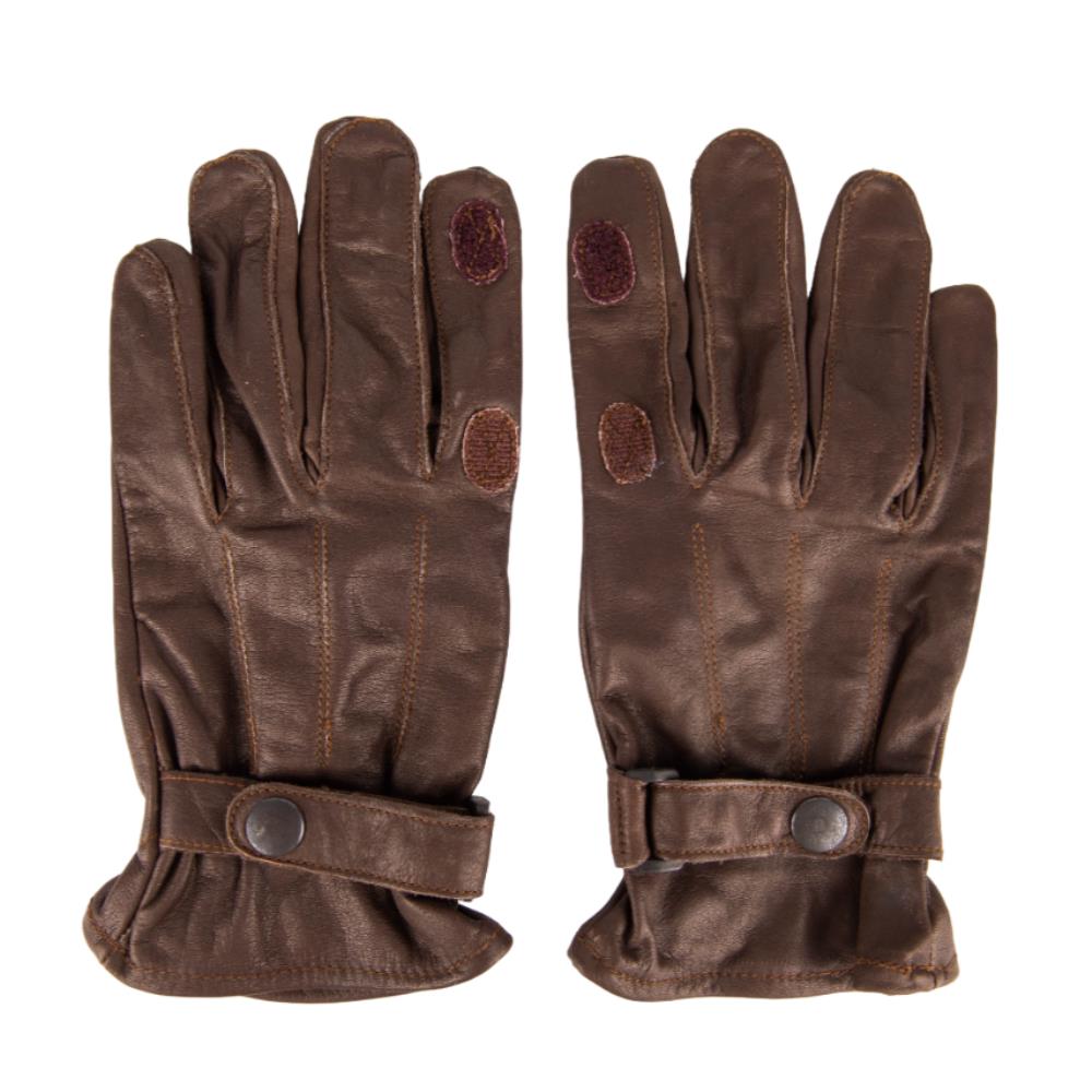 GANTS CUIR MARRON