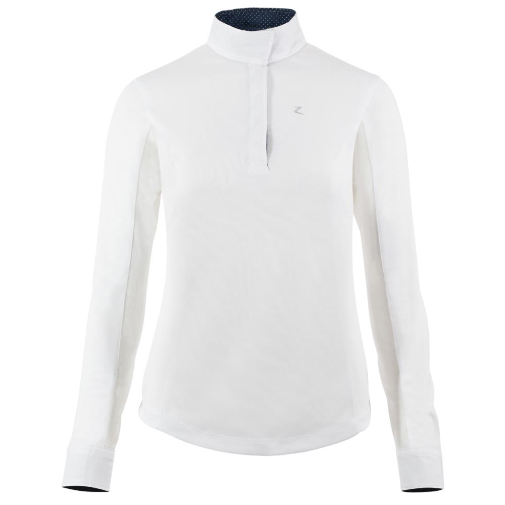 POLO CONCOURS ML FEMME BLAIRE BLANC