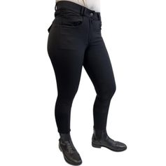 PANTALON SOPHIE GRIP GENOUX NOIR