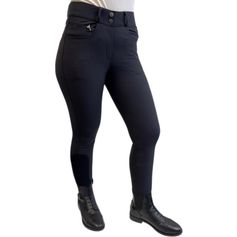 PANTALON MARGAUX GRIP GENOUX NOIR