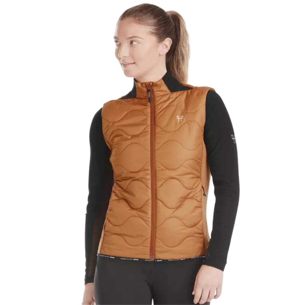 GILET FEMME RIDER MARRON