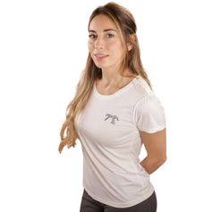 TEE SHIRT FEMME TECTY MC BLEU/GRIS