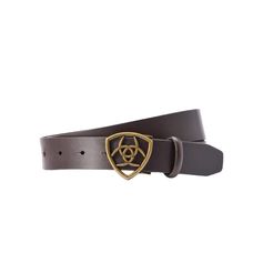 CEINTURE SHIELD BELT MARRON