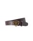 CEINTURE SHIELD BELT MARRON