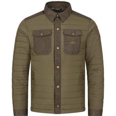 VESTE MATELASSEE RON OLIVE FONCE