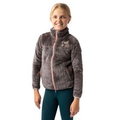 VESTE POLAIRE ELSA JUNIOR MARRON